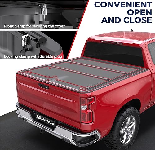 Miniatura 3 de MOSTPLUS Cubierta Enrollable de Vinilo Suave para Caja de Camioneta Tonneau Compatible con Chevy Chevrolet Silverado 1988-2006GMC Sierra 1500 2500