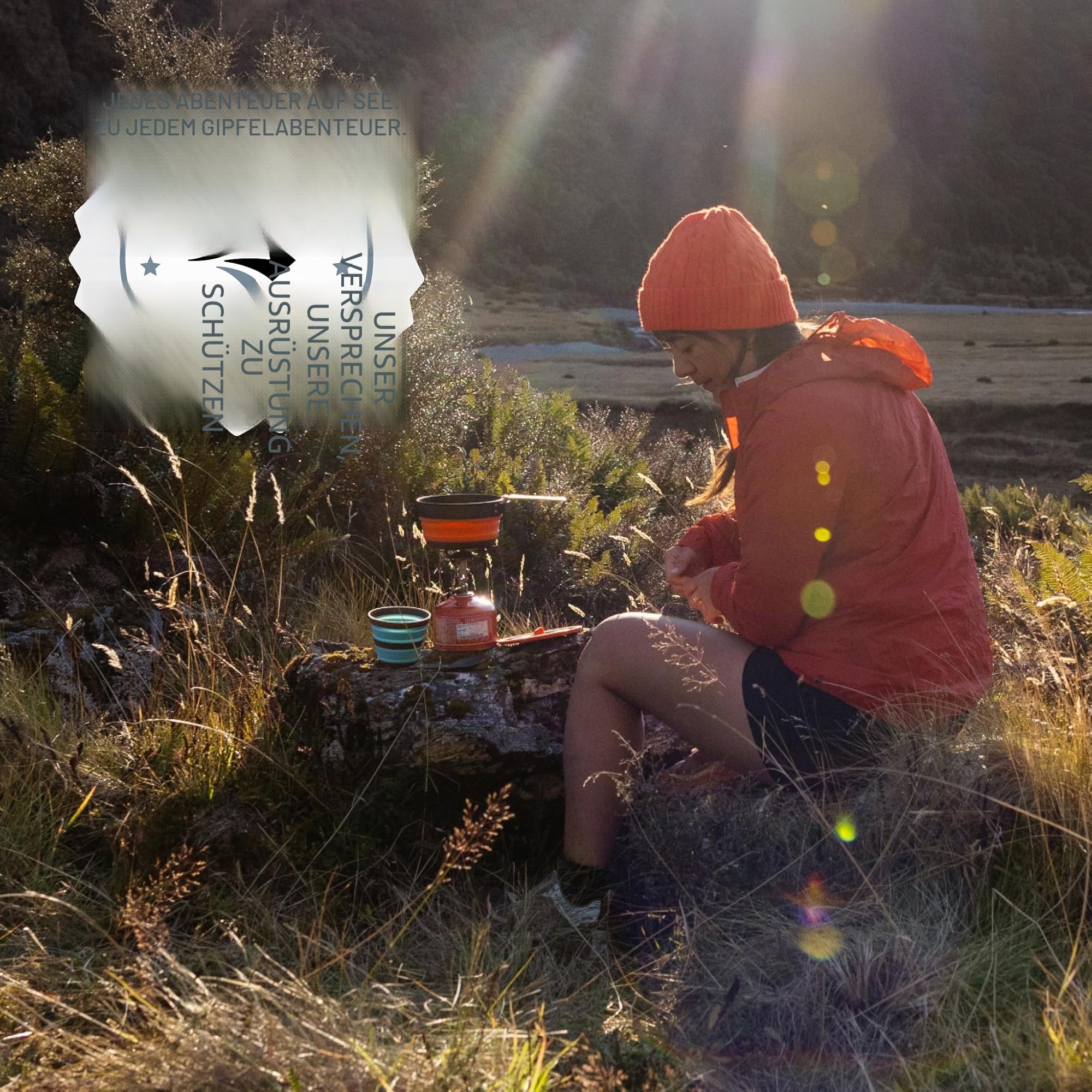 Sea to Summit - Frontier Ultralight Collapsible One Pot Cook Set - 1 Person, 3-teilig - 1 L Topf + Becher + Göffel - ohne PFAS & Langlebig - Camping-Kochgeschirr aus harteloxiertem Aluminium - 259 g