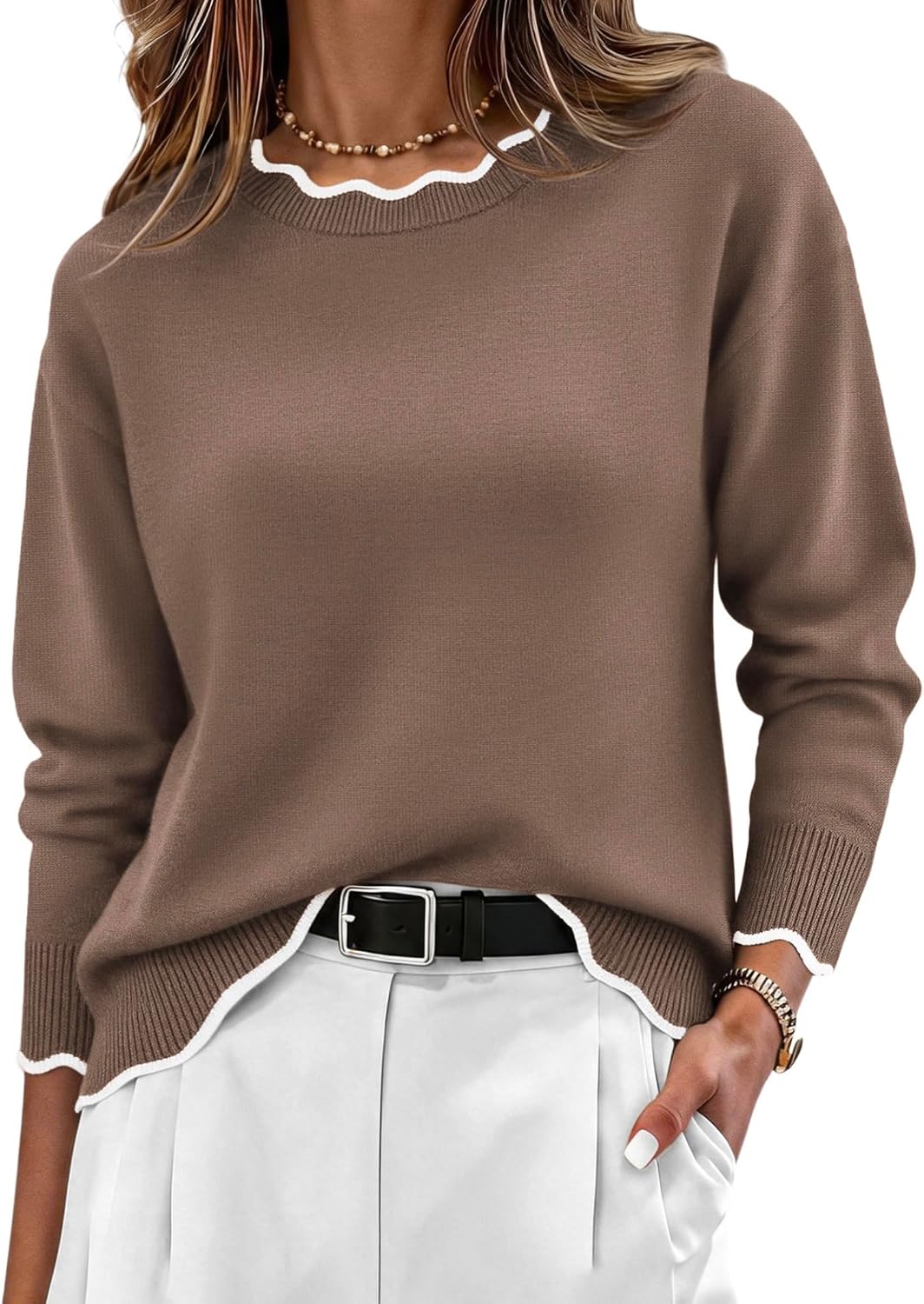  Sweaters for Women 2026 Fall Outfits Long Sleeve Winter Clothes thumbnail
