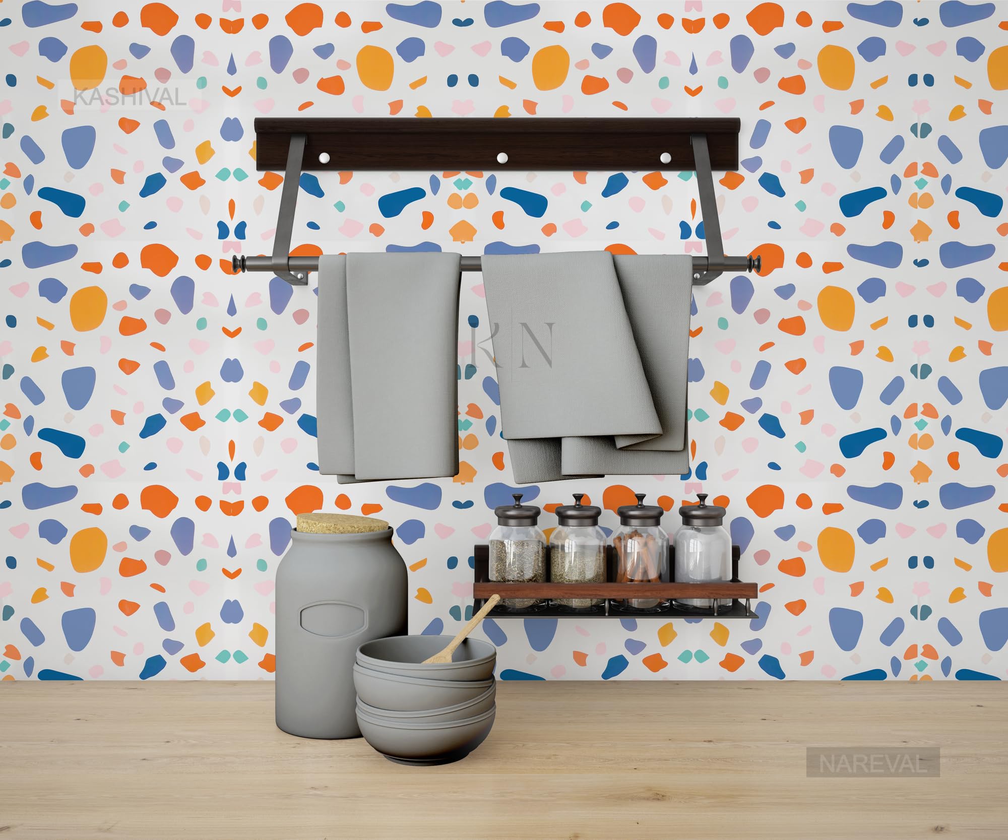 NAREVAL Self Adhesive Stickers for Kitchen, Vinyl Wallpaper, Kitchen Wall Stickers Oil Proof Heat Resistant, Wallpaper for Kitchen, Marble Theme Wall Paper (Size:60 * 200) (Big Dotted A35) (B0D8W8PPNW) Amazon Price History, Amazon Price Tracker