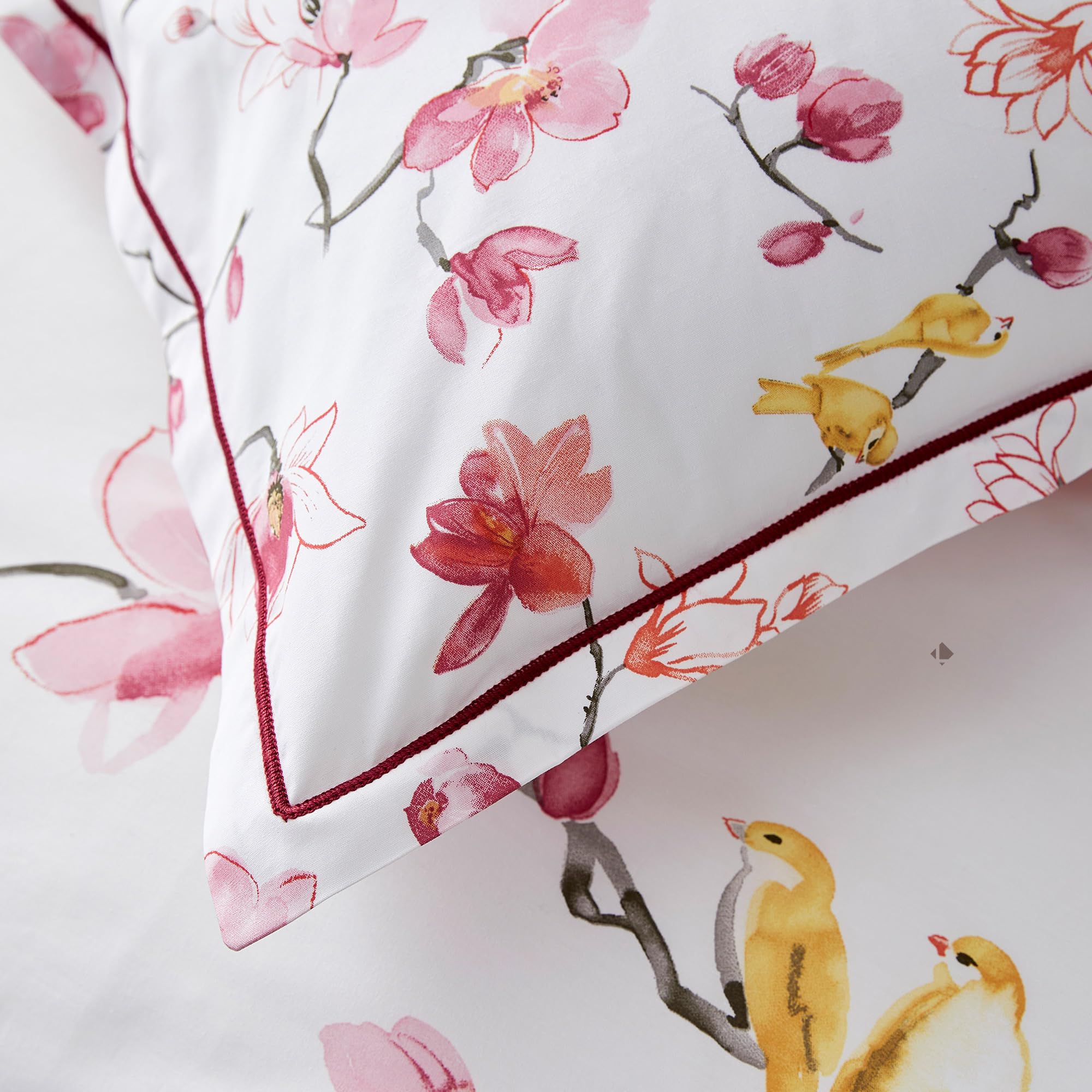 Linnea Sábana encimera de 280 x 325 cm, Ropa Cama, Percal de 100 % Algodón, Color Rosa