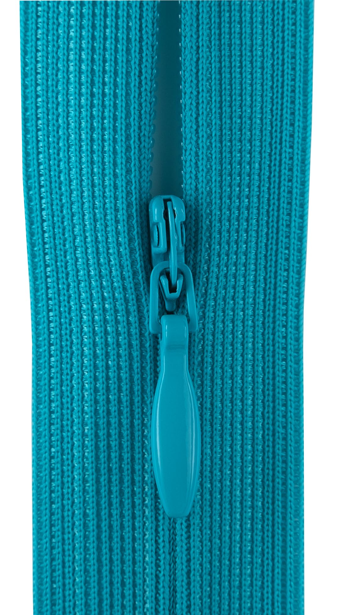 #3 Flexi Invisible Close-End Zip, Pack of 5 (Aqua to Teal Blue, 22 inch) - Image 2