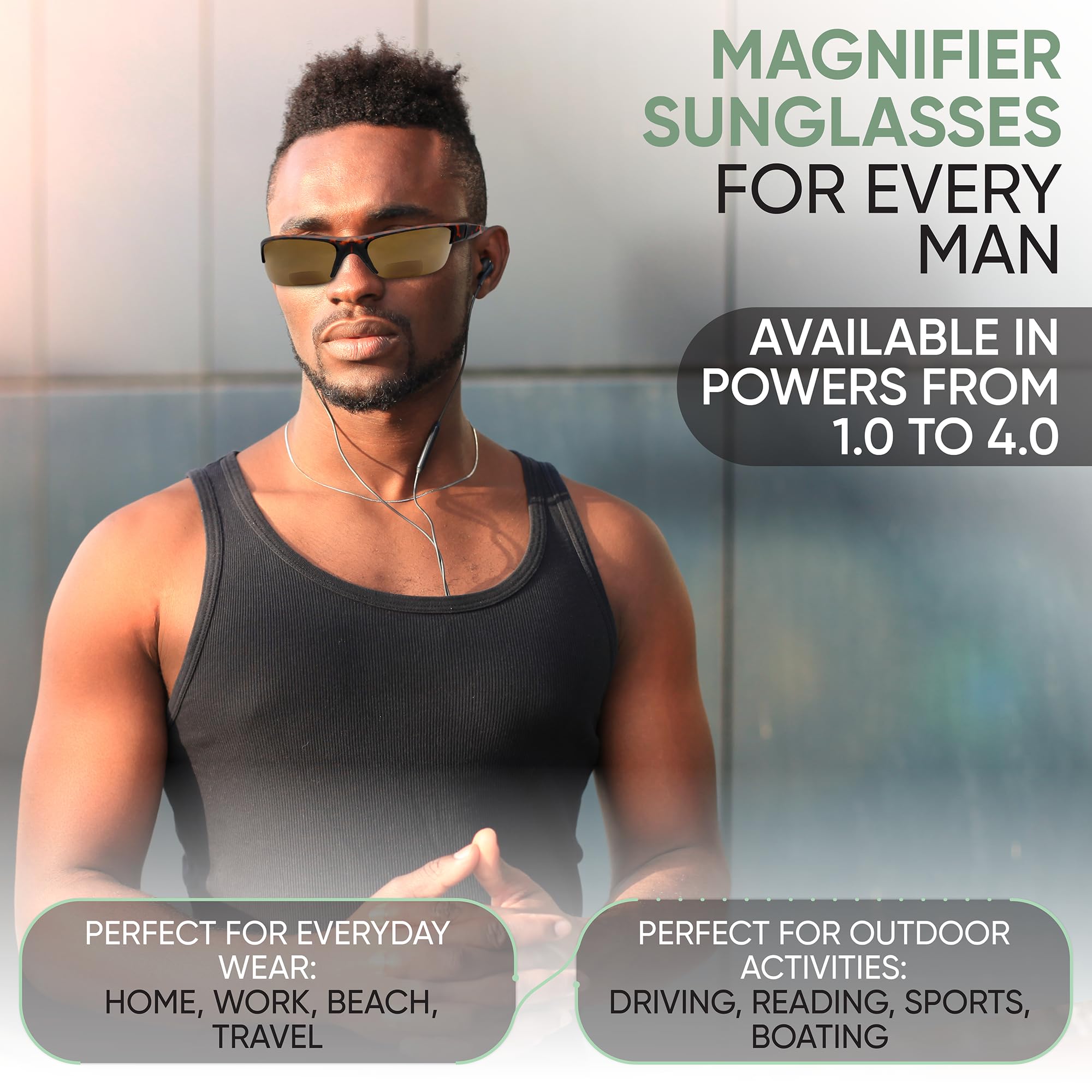 Success Eyewear Yogo Vision polaryzacyjne okulary przeciwsłoneczne damskie, kwadratowe, klasyczne, nowoczesne, eleganckie, 100% ochrona przed promieniowaniem UV.