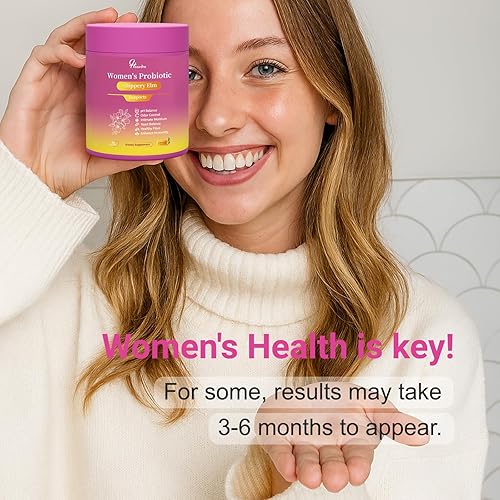 Miniatura 6 de Her Juicy - Gomitas probióticas para mujer apoyan el bienestar y el equilibrio del pH de las mujeres, veganas limpias, sabor a piña, prebióticos y