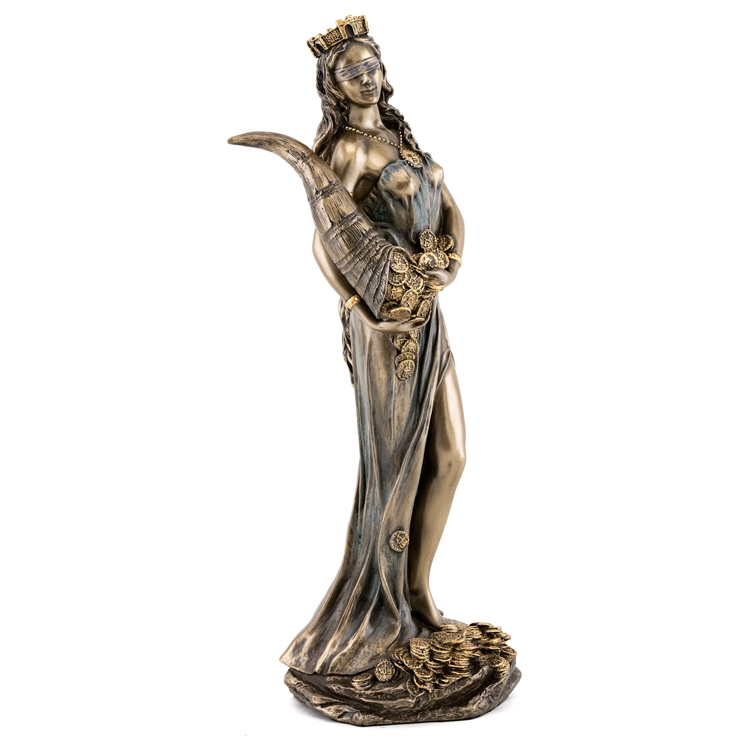 Top Collection Goddess Fortuna Statue Fortuna, Blindfolded Goddess of