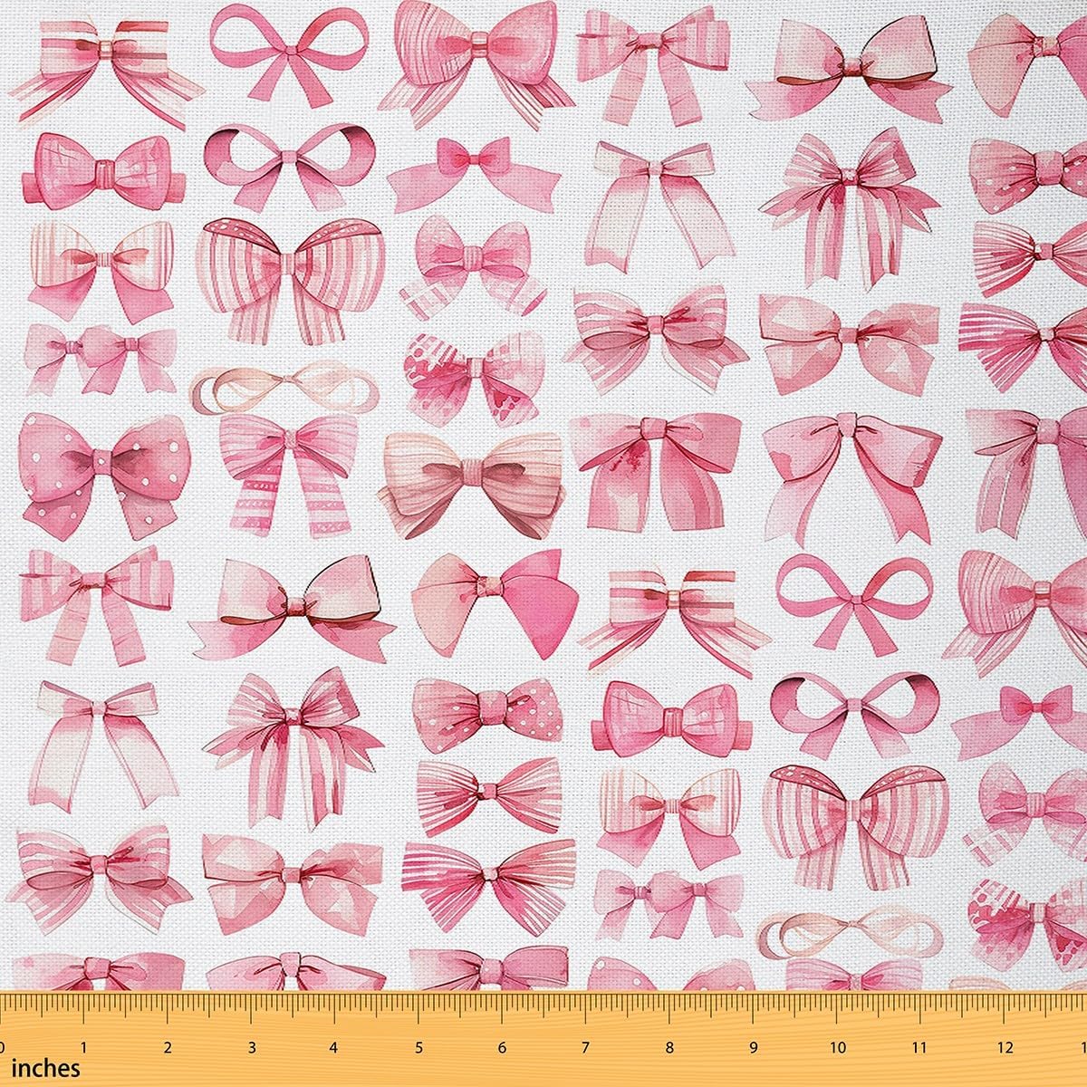 jejeloiu Pink Western Upholstery Fabric for Chairs 2 Yards Cowboy Cowgirl Boots Fabric by The Yard Cute Bowknot Dreamy Princess Style Decorative Waterproof Outdoor Fabric Glitter Cherry Outdoor Fabric