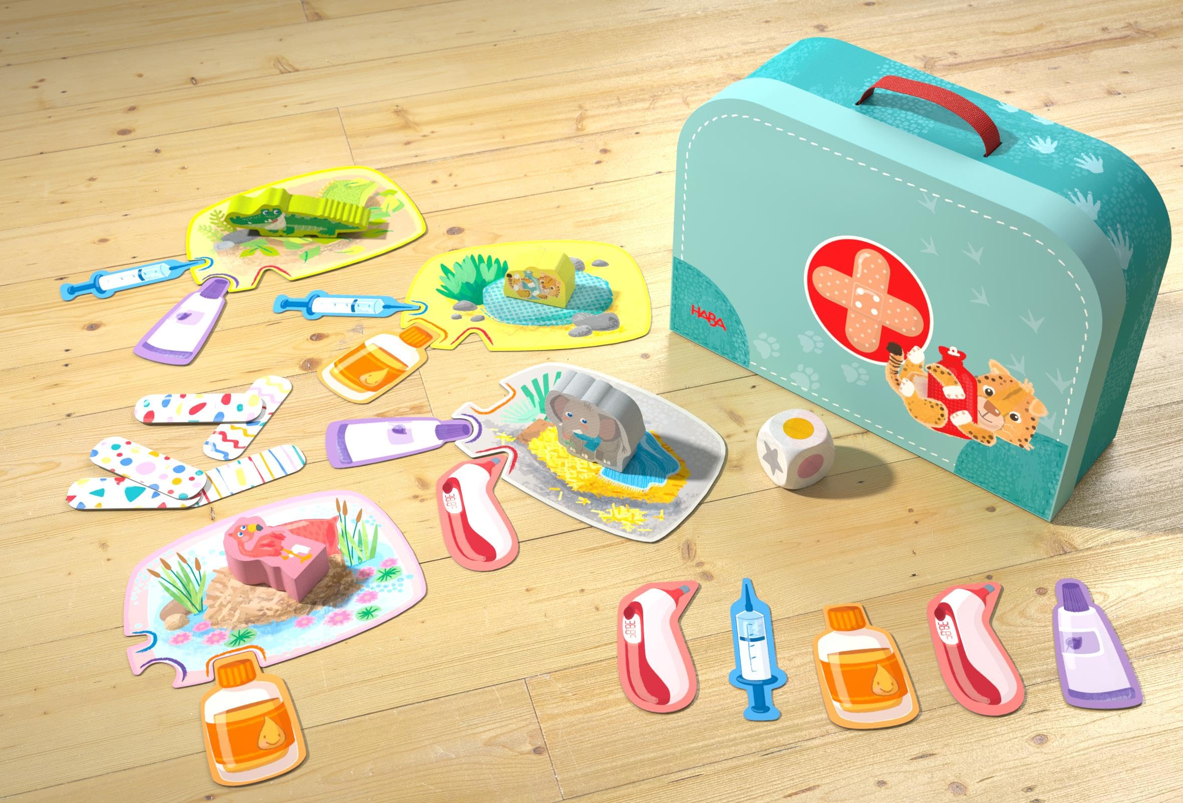 My first games – We have animal doctors, doctor's case with two game ideas to understand early rules, take care of animals in a fun way, for children to