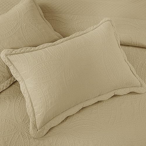 Miniatura 7 de HOMBYS Colchas tamaño King de gran tamaño de 122 x 138 pulgadas, juego de edredón extra ancho y ligero, suave, duradero y transpirable para todas