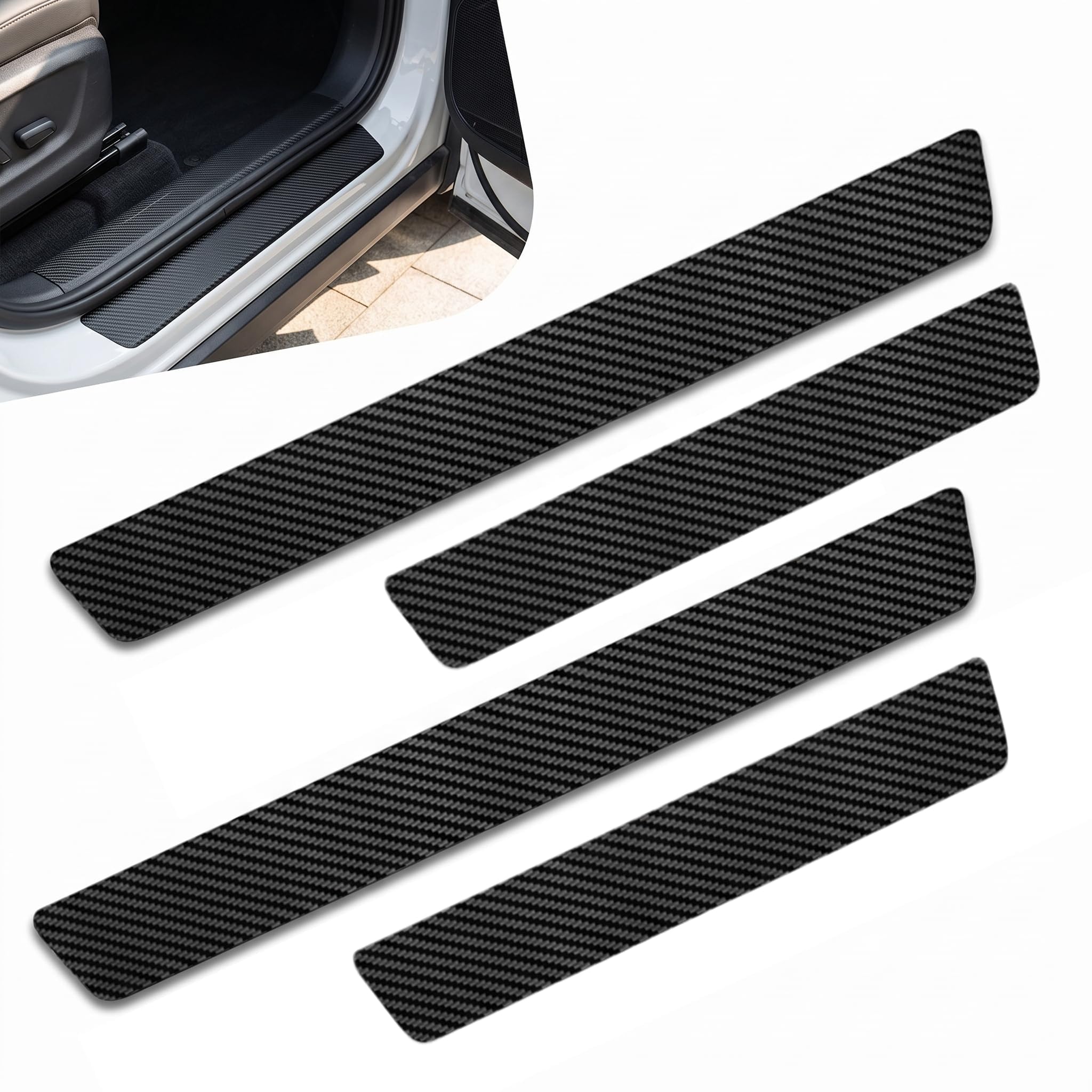 CWCHUHAI Door Sill Protectors for Alpine A290 2025 2026 4 Pcs
