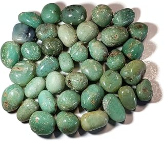 2 Piece Set Chrysoprase 23-31mm Excellent Quality Tumbled and Hand Polished Natural Healing Crystals from Indonesia