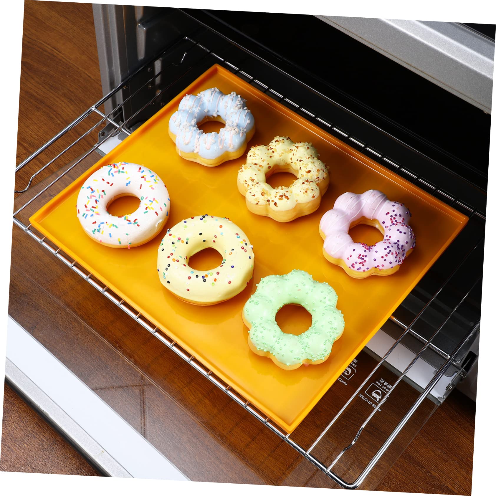 Silikon Backmatte mit Erhöhtem Rand und Spatel Antihaftbeschichtet Hitzebeständig von 50 °c bis 250 °c für Backofen