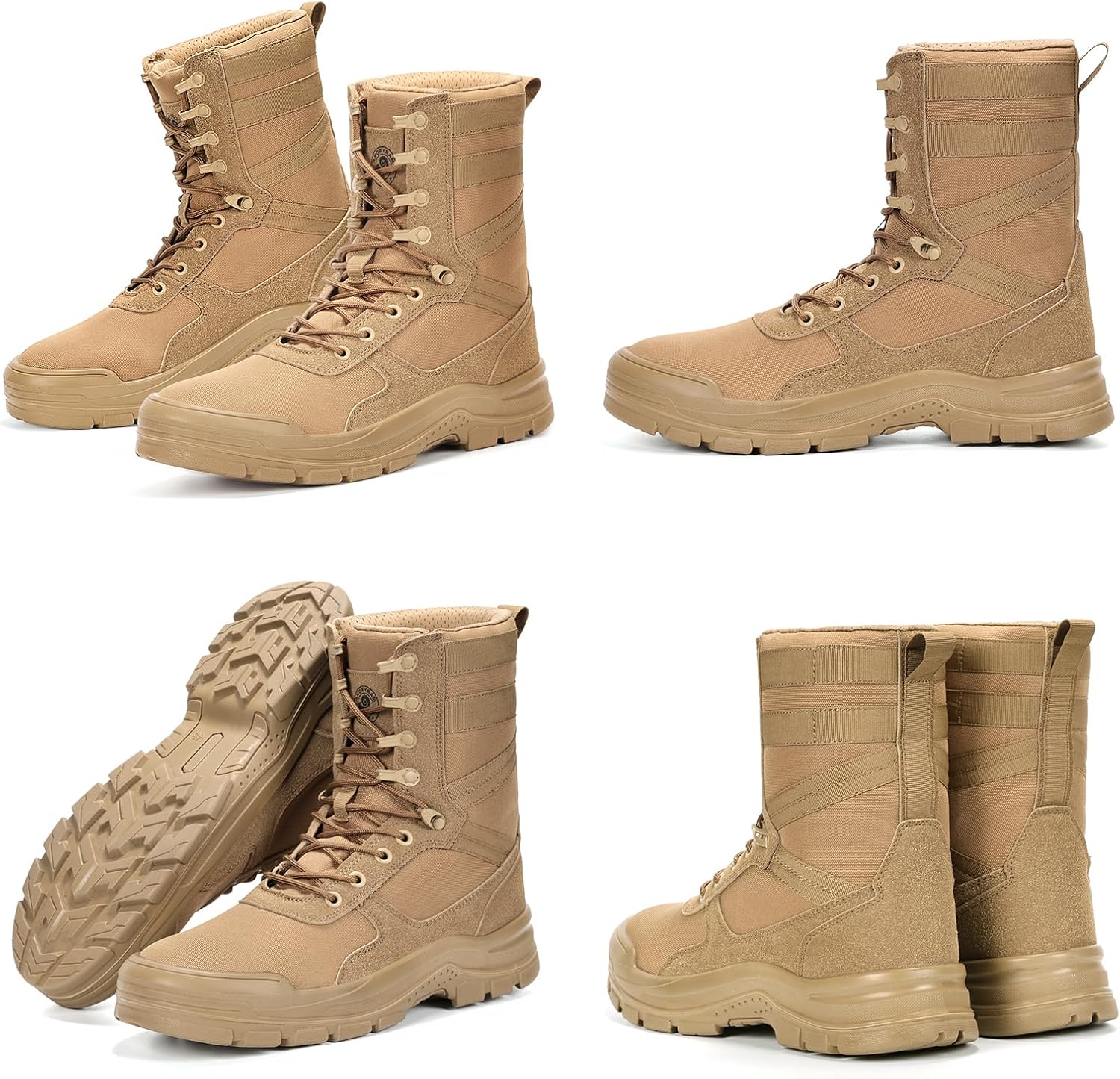 ANGRYRAM Tactical & Military Steel Toe Boots for men Lightweight Comfortable Men's Combat Boot Puncture Resistant Non Slip Work Boots for Men - Image 6