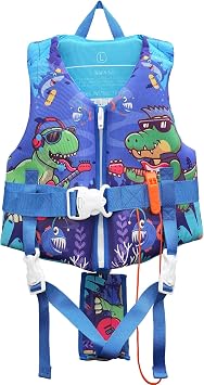 Toddler Swim Vest with Adjustable Strap for 22-30-40-50-90lbs Boys Girls Swimming Aids for 1-9+ Years Toddlers Kids Float Jacket Suit for Swim Sea Beach Water Pool