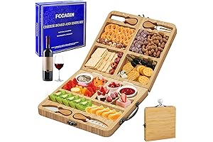 Travel Charcuterie Boards, Cheese Board Folding Outdoor Picnic Cheese Tray Set