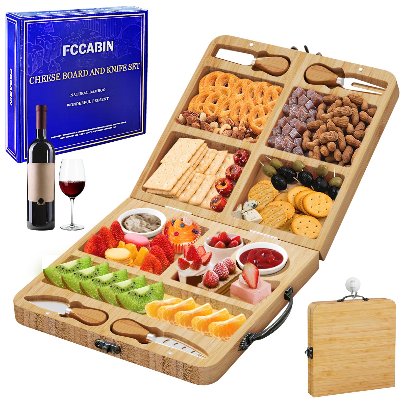【フルセット】ハレテーブル＋日和（生刷入）＋各プレート＆BX五徳＋プレートケース Amazon.com: Fccabin Travel Charcuterie Board, Folding Outdoor