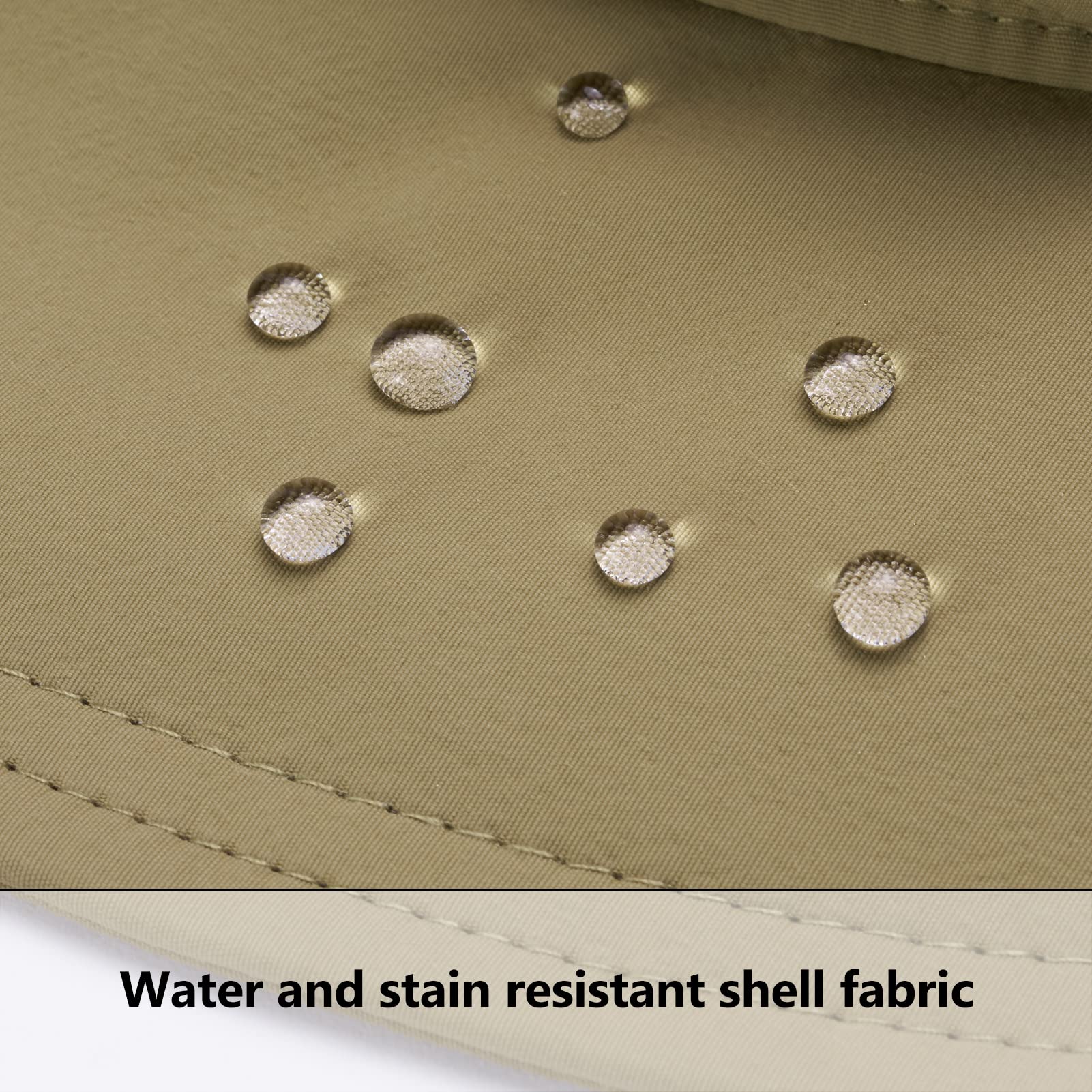 Bassdash UPF 50+ Sombrero de Pesca Solar Resistente al Agua con Solapa de Cuello Desmontable