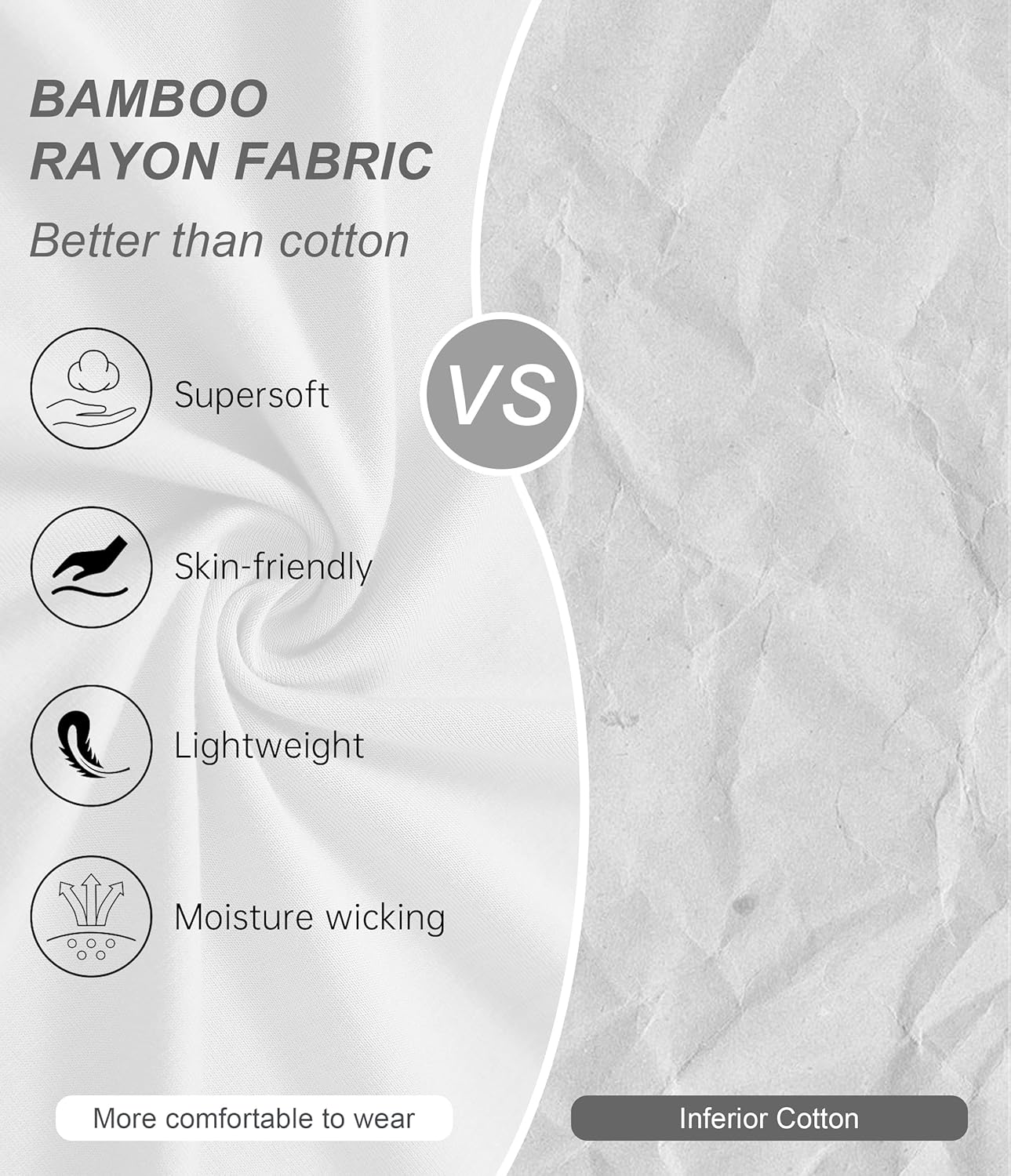 CF Men's Undershirts Moisture Wicking T-Shirts Crewneck Soft Tees for Men Classic Slim Fit T-Shirt - Image 4