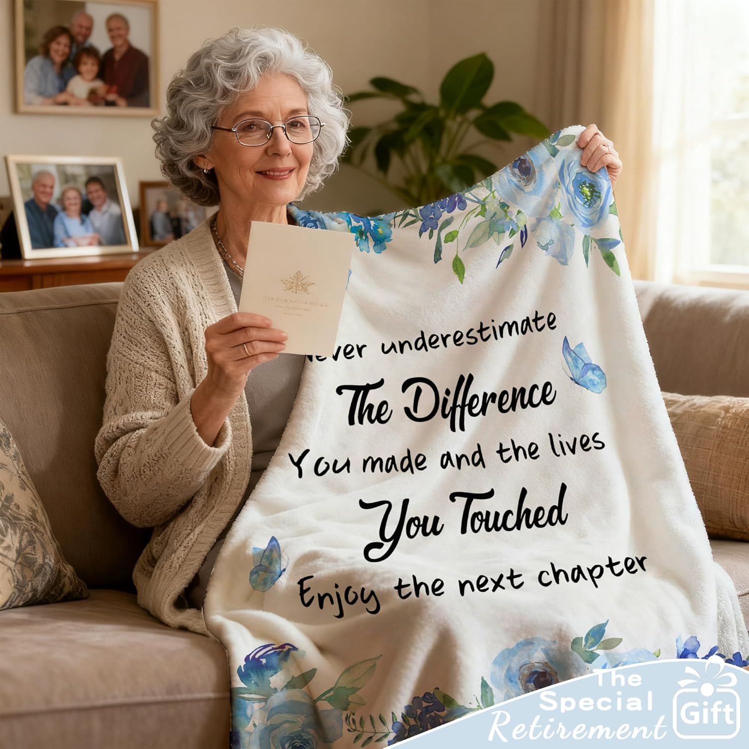 Retirement Gifts for Women, Farewell Gifts for Coworkers 2025, Goodbye Going Away Gifts for Friends Teacher Nurse Mom Boss, Leaving Gifts for Coworker, Classy Retirement Fleece Throw Blanket 60" x 80"