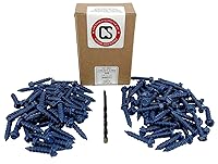 Vista 2 de Chenango Supply tornillo de anclaje para concreto de 14 x 1-14 de pulgada de cabeza hexagonal 100 unidades con brocas (14 x 1-14)