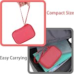 Aenllosi Hard Travel Case Compatible with Western Digital My Passport External Hard Drive 500 GB/1/2/4 TB,Portable Bag for WD Solid State Drives& USB Cable(Case Only,Red)