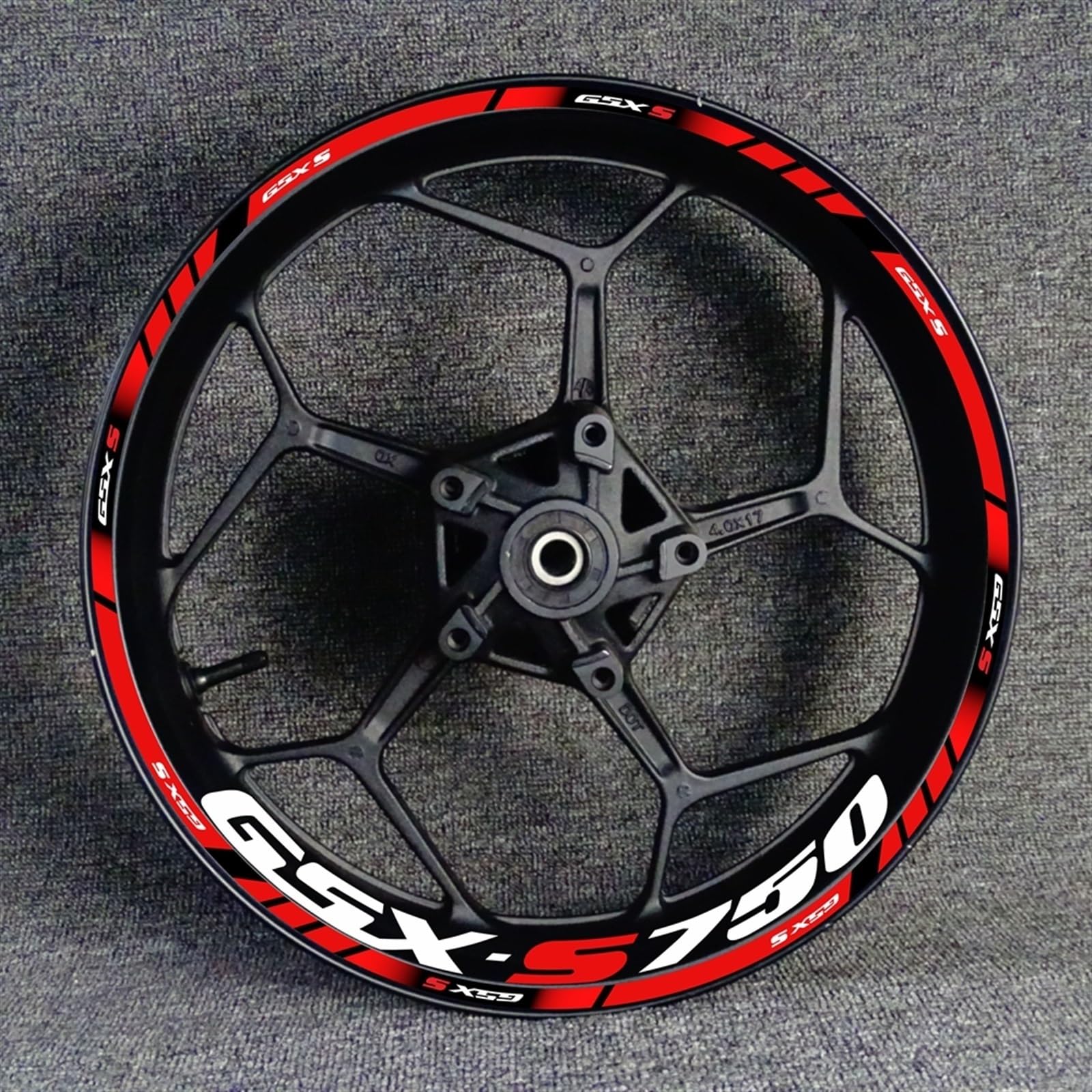 Motorcycle Wheel Hub Decal Set for Suzuki GSX-S750 GSX750S GSXS750 Gsxs 750 S750 Rim Sticker Wheel Rim Sticker
