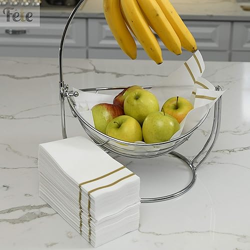 Miniatura 7 de Toallas de mano de papel para baño, toallas de invitados con sensación de lino, cena formal, aniversario, servilletas para mesas, habitaciones de