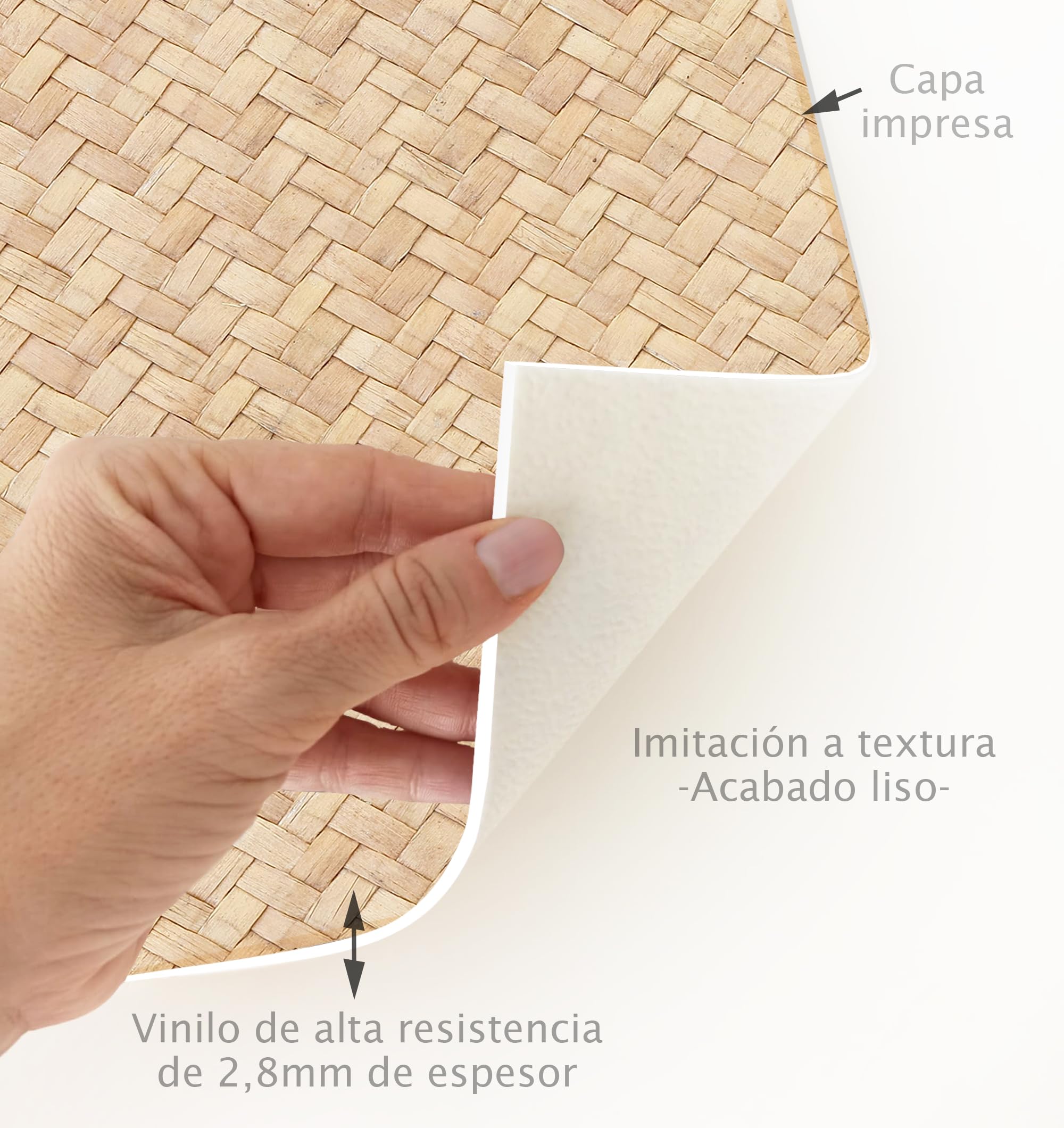 VINILIKO Design | Alfombra Vinílica Sétif 100x133 cm - Antideslizante, Impermeable, Lavable - Varios Tamaños - Alfombra Vinilo Salón, Cocina