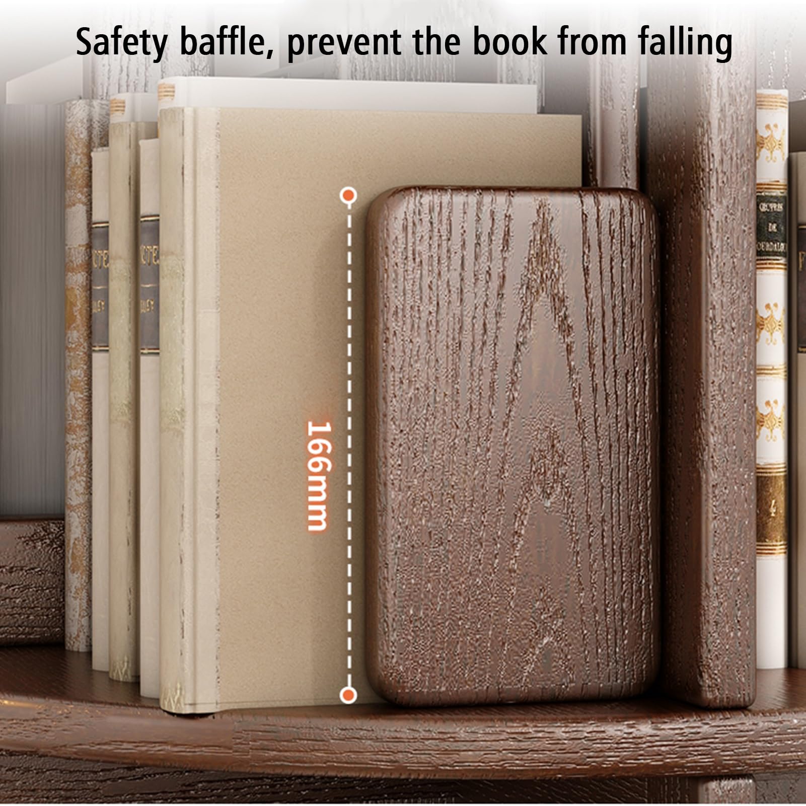 Amazon.co.jp: 回転式本棚、360度ディスプレイ木製回転本棚、縦型本棚