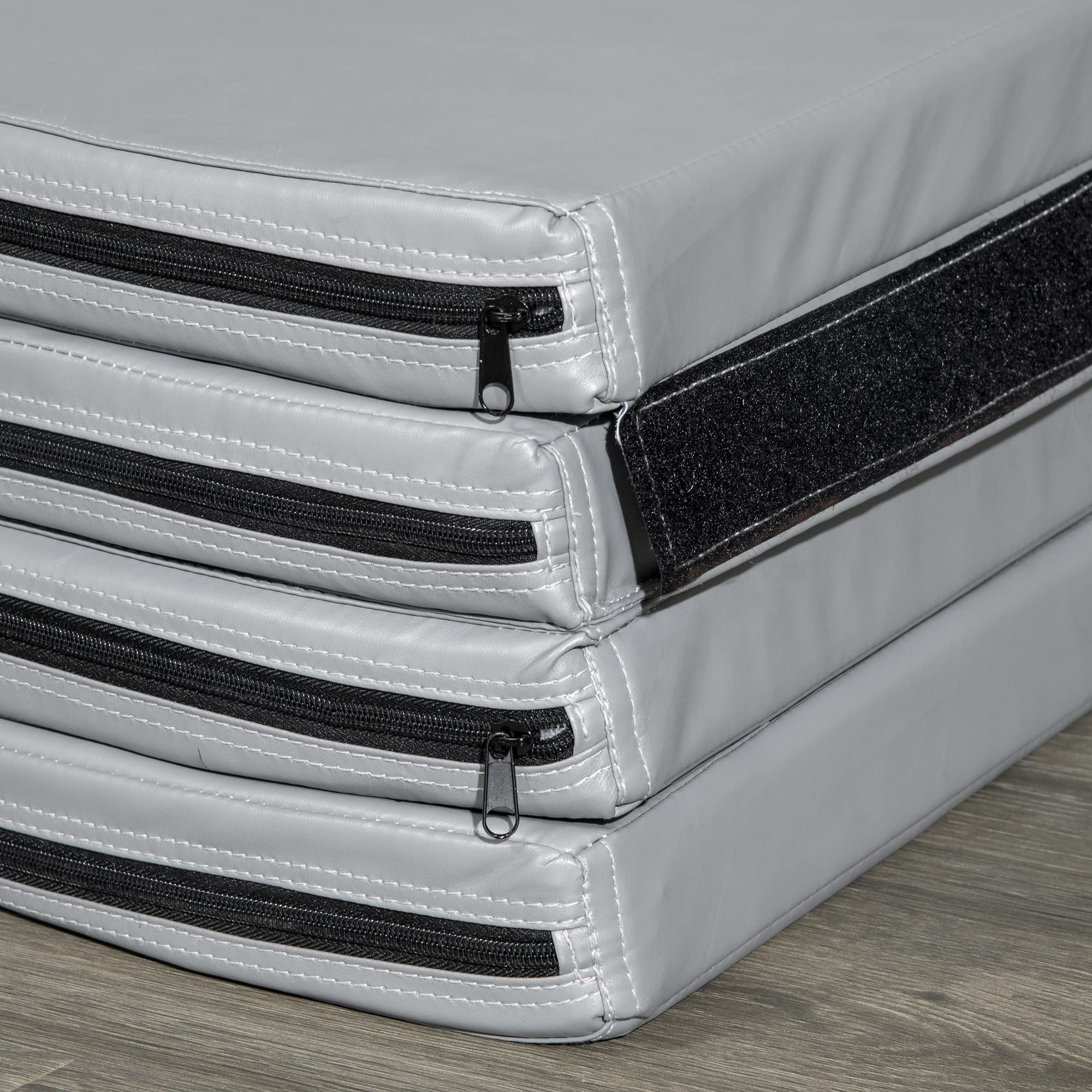 Grand Tapis De Pole Dance TRUTZHOLM - Gris 120x5cm - Antidérapant Pour Barre