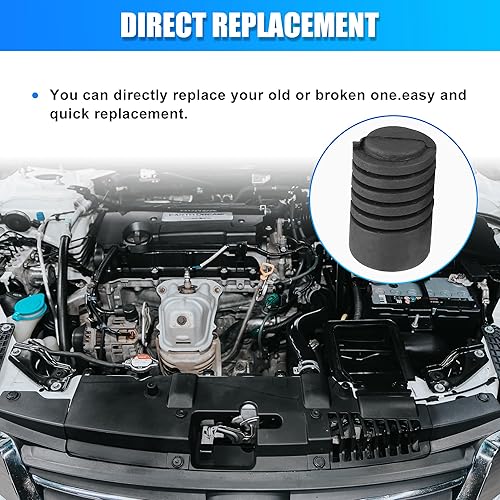 Miniatura 3 de uxcell 2 unids coche capó parachoques topes amortiguadores goma negro para Hyundai para Kia