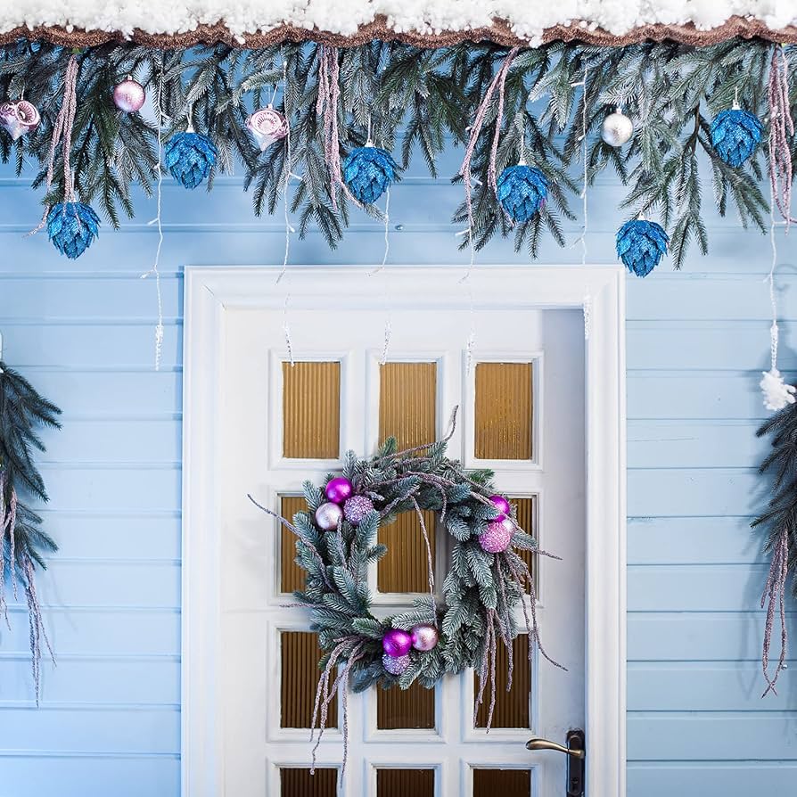 ●クリスマスツリー飾り ８個 人工花 造花 オーナメントフラワーデコレーション Amazon.co.jp: MUCKLILY クリスマス 飾り 造花 クリスマスツリー