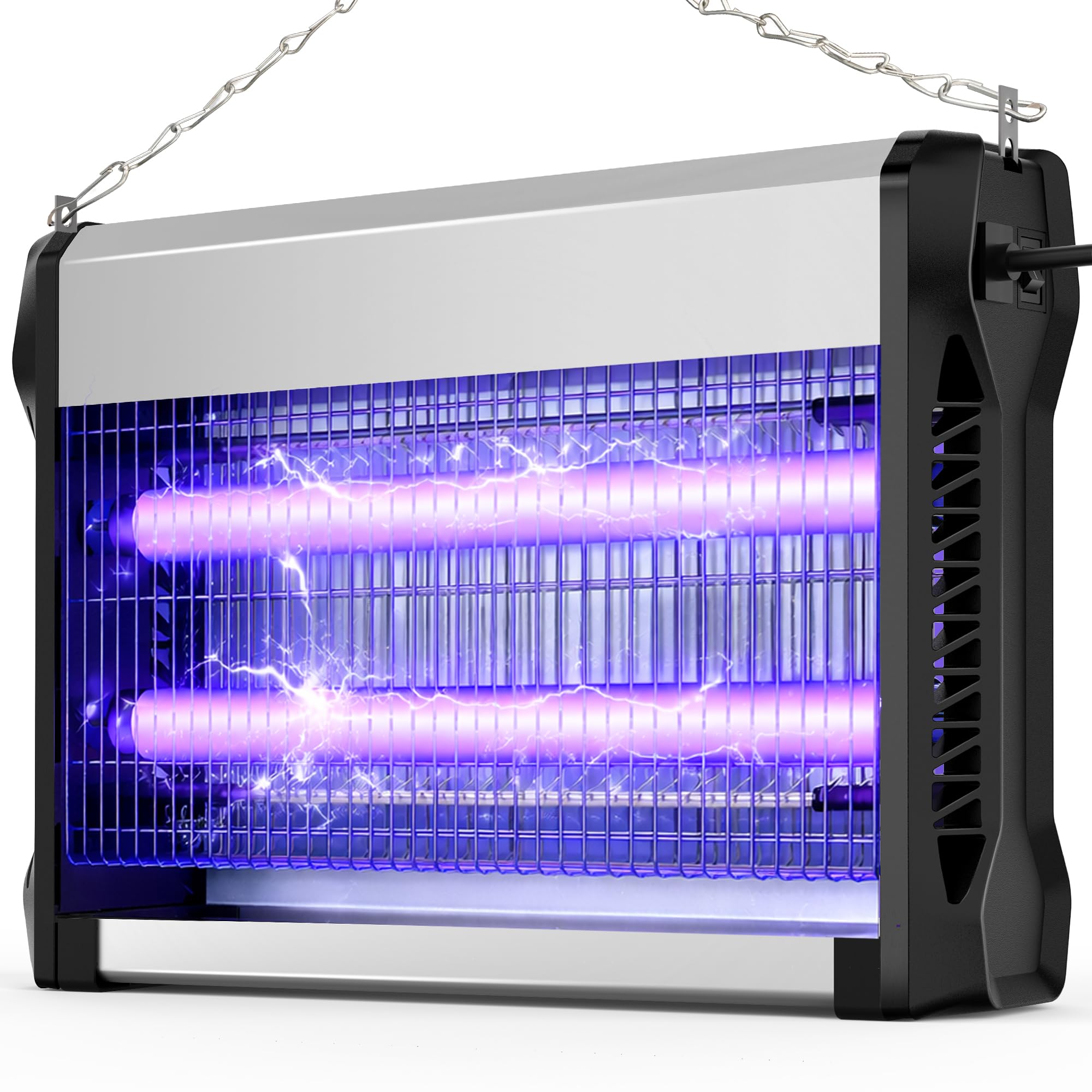 Regevo Insektenvernichter Elektrisch, UV-Licht Mückenlampe gegen Mücken und Motten mit Hochspannungsgitter, Mückenfalle Fliegenfalle für Innen, Schlafzimmer, Küche und Balkon