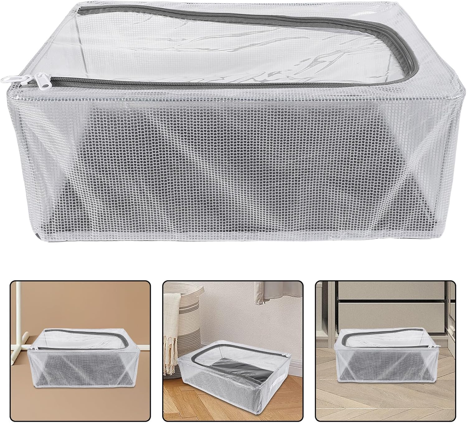 OSALADI Stackable Baseball Cap Organizer Box with Lid Medium Hat Storage Case for Home Travel and Closet Protective Lidded Design Keeps Caps Clean and Neat Convenient Access Hat Holder