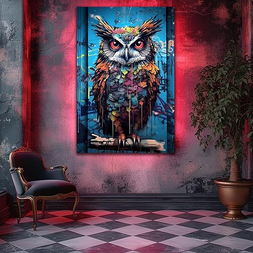 Miniatura 186 de ANRUOXI Graffiti - Lienzo decorativo para pared, diseño abstracto retro, pintura urbana moderna, póster de decoración de pared de zapatos para