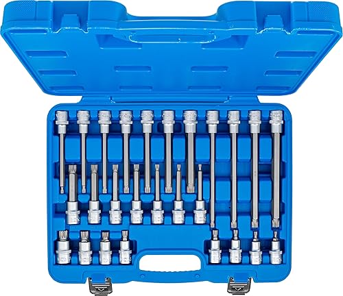 Miniatura 4 de BGS 5180 Juego de llaves de vaso Unidad de 0.492 in (12") Spline (para XZN) M4 - M16 26 uds.