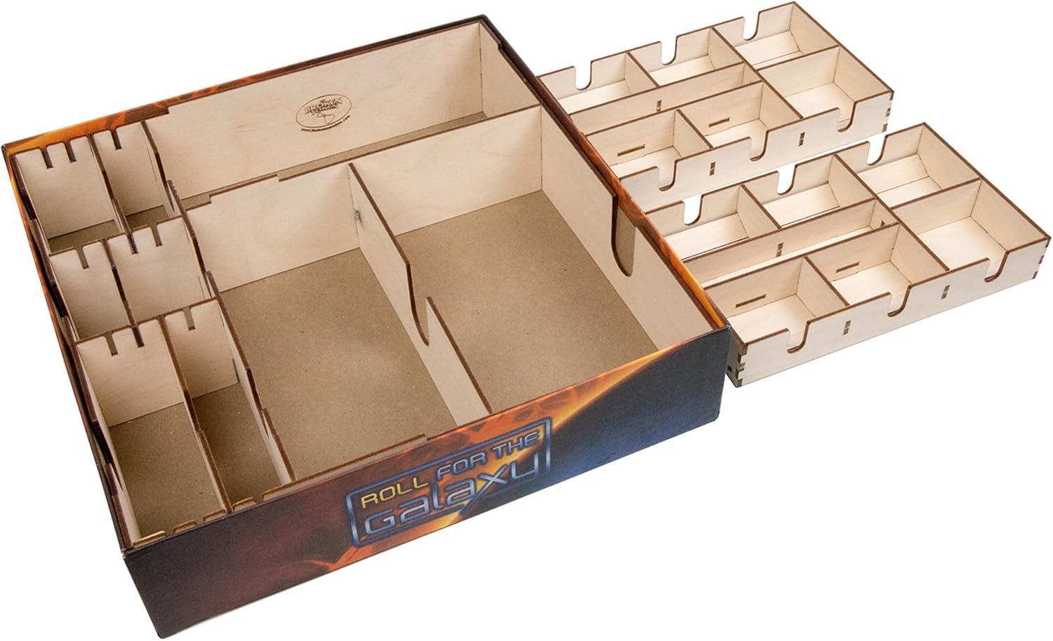 The Broken Token Roll for The Galaxy Compatible Game Organizer - Wood Storage Box with Multiple Dividers and Rows