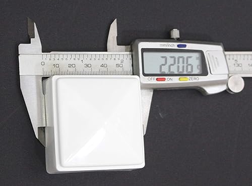 Miniatura 5 de Tapas de plástico blancas de 2 x 2 para postes de metal, plástico, vinilo o madera, 2 x 2 postes (paquete de 16)