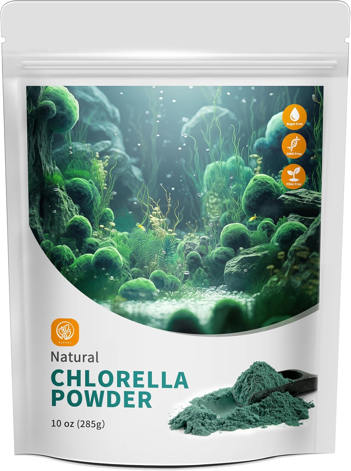 Chlorella Powder Natural with 18 oz - Chlorophyll Powder, Supports Immune System & Liver Function, Keep Youth, Vegan, Rich in Vegan Protein and Vitamins.