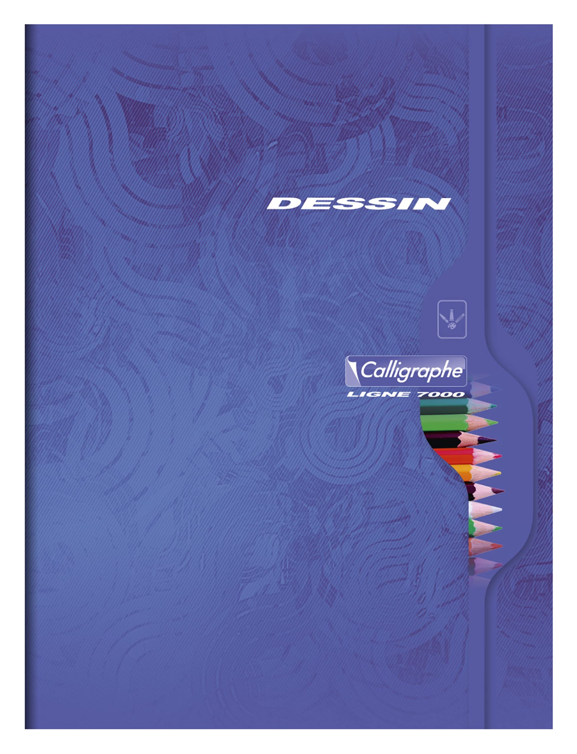 Calligraphe 7555C A Set of 5 Drawing Notebooks (a Clairefontaine Brand), 24x32 cm, 96 Plain White Pages, 120 g Drawing Paper - Image 2