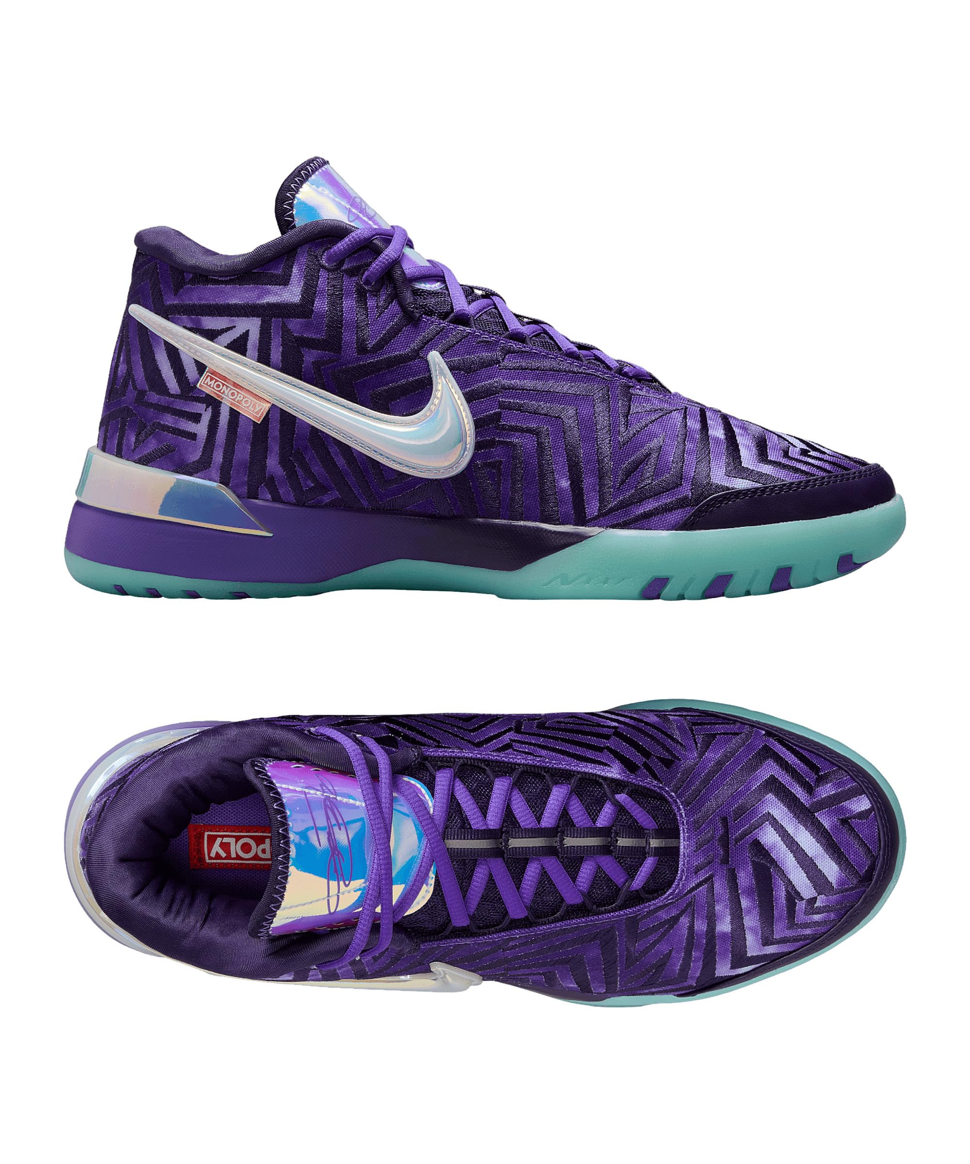Lebron NXXT Genisus EP IB1272-501 - Scarpe da basket, viola persiano/viola imperiale/ghiaccio ghiaccio/bianco