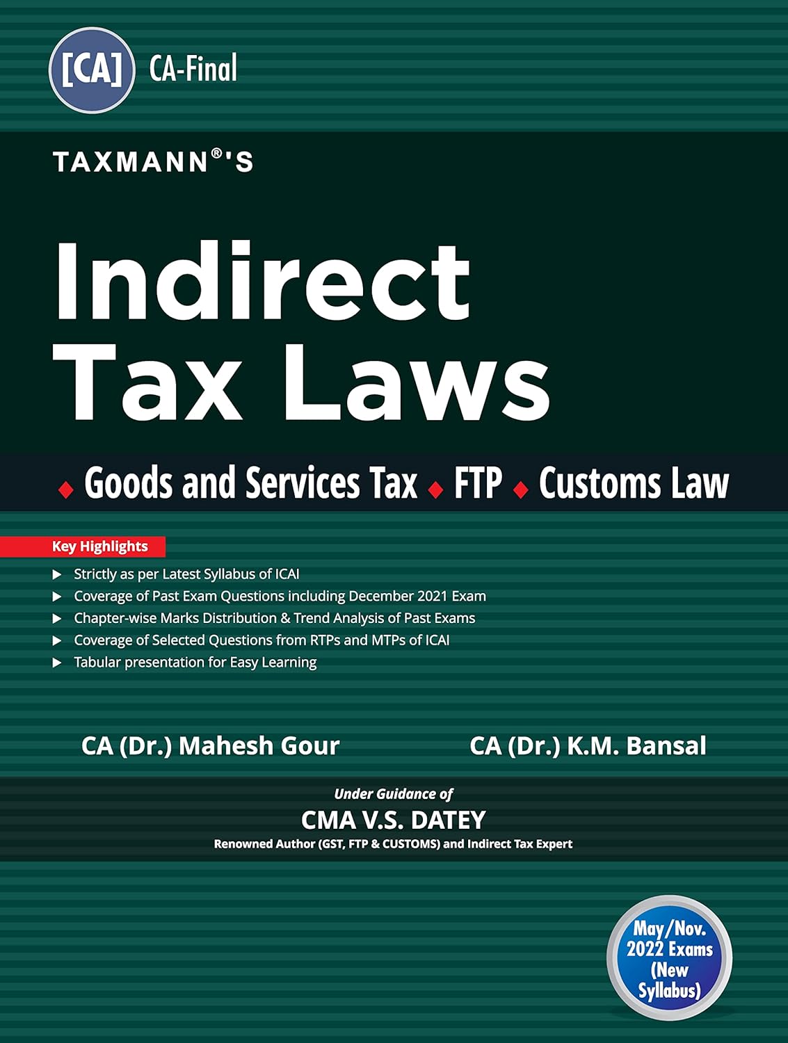 Buy Taxmann s Indirect Tax Laws The Most Updated & Amended Textbook