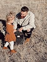 Vista 8 de RUVALINO Mochila para pañales, paquete de viaje multifunción para maternidad y bebé, gran capacidad, impermeable, negro