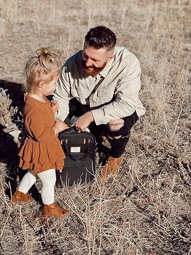 Miniatura 111 de RUVALINO Mochila para pañales - Bolsa de pañales de viaje multifunción para bebé con cambiador, soportes aislados para botellas y estuche para Gris