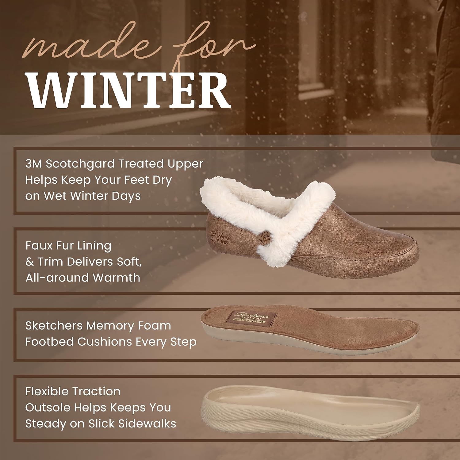 Skechers Women's Cozy Escape-Slip-ins Slipper