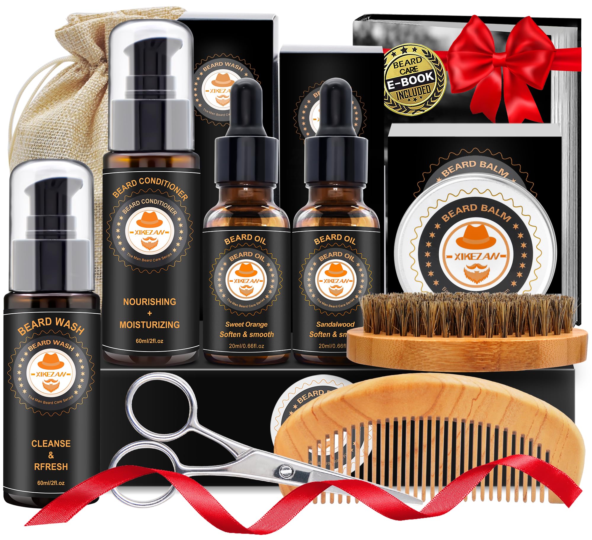 Amazon.com: XIKEZAN Beard Kit Gifts for Men Grooming/Care-Soften