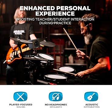 Alesis Nitro Max Kit and Amp - Electric Drum Set with 10 Dual Zone Snare, Bluetooth, USB MIDI, and 70W Rack-Mountable Drum Amplifier