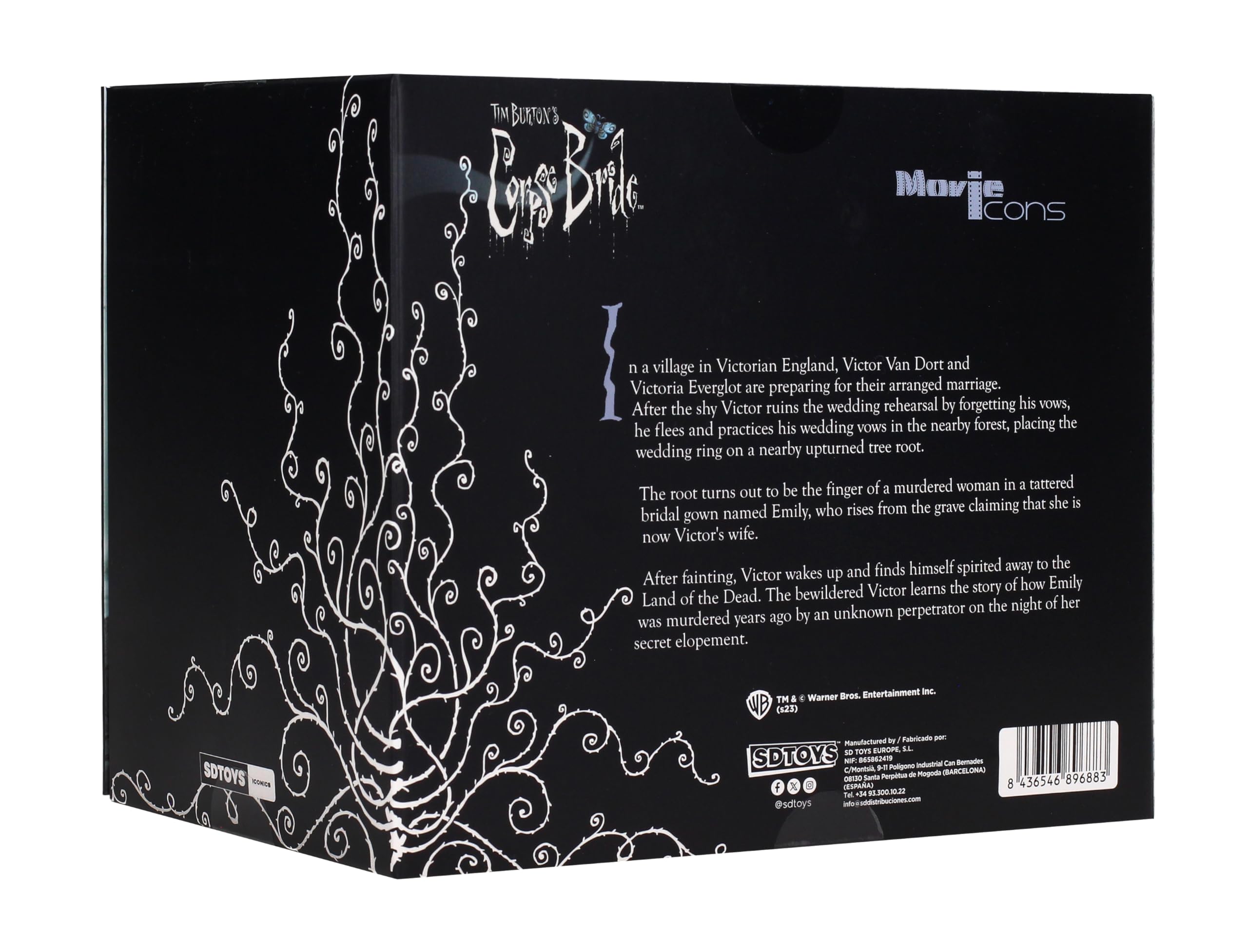 SD Toys Corpse Bride Set Braut Cadaver, Victor Van Dort und Emily, Figur, Maßstab 1/10, Mehrfarbig (SDTWRN89688)