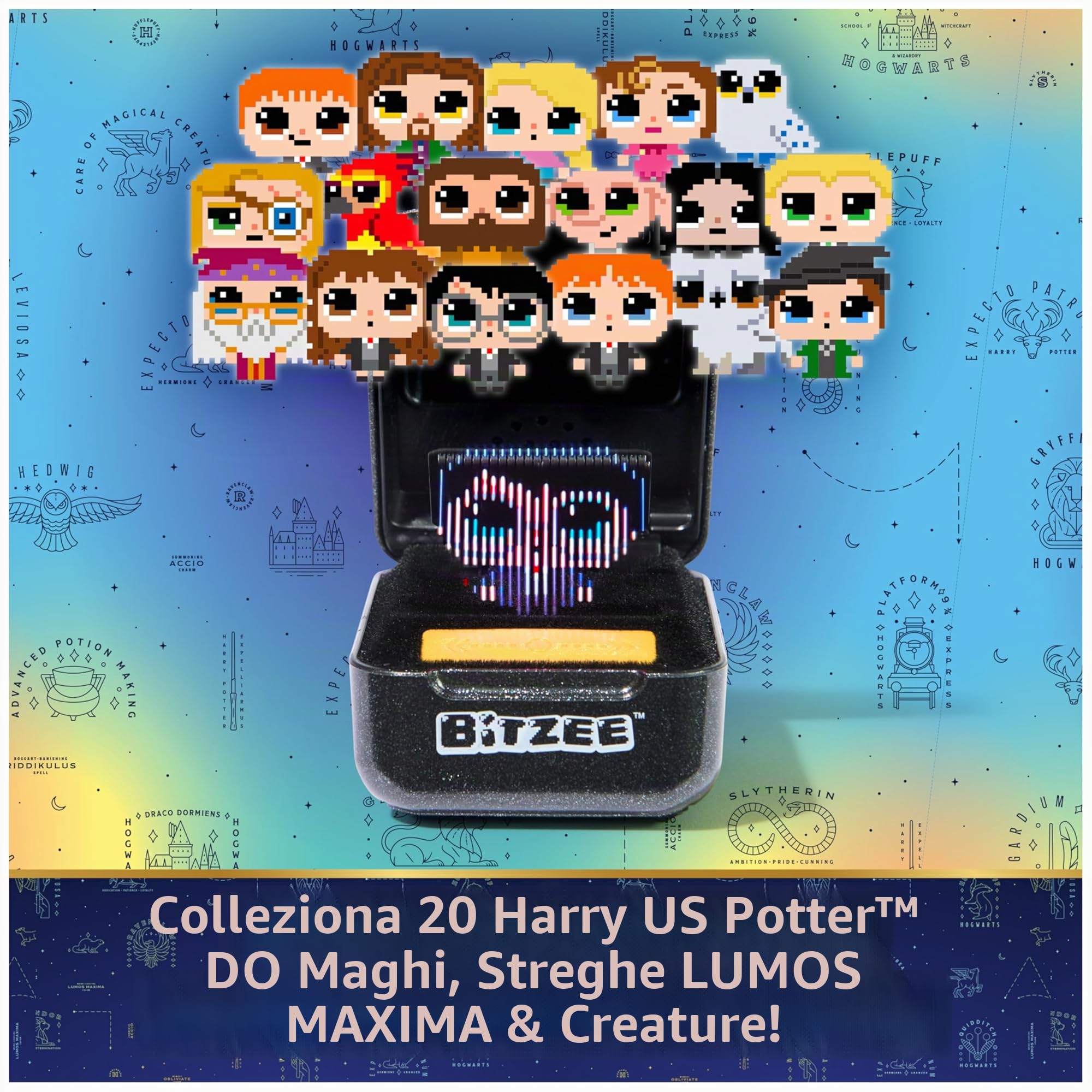 Bitzee Harry Potter, il tuo Amico Digitale e Interattivo, 20 Maghi e Personaggi all'Interno da Collezionare, Reagisce al Tocco, Giocattolo per Bambini e Bambine, 5+ Anni