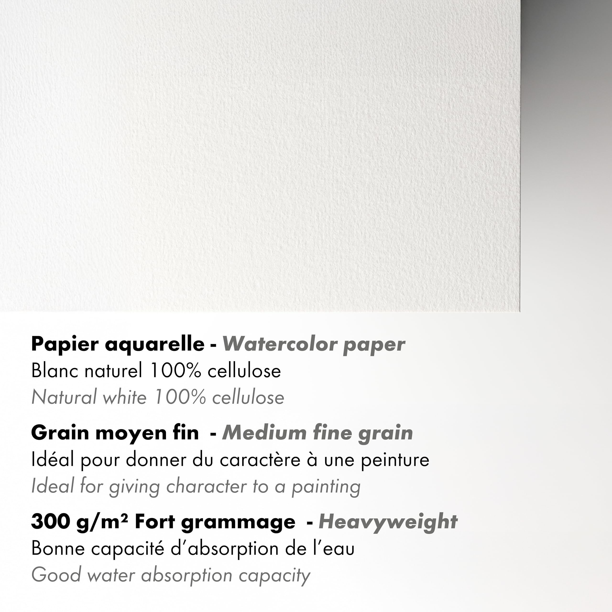 Clairefontaine Aquapad Goldline Aquarellblock A6, 10,5x14,8cm, 300g, 50 Blatt