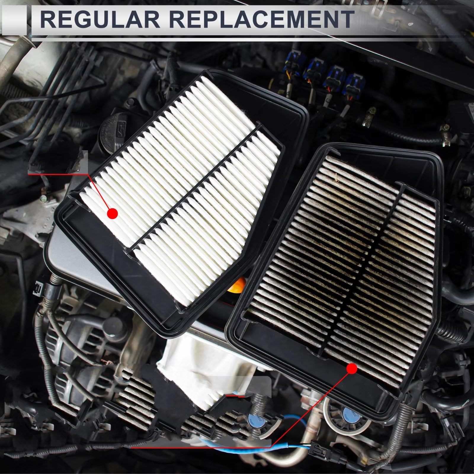Filtro Aire Motor Coche 22676970 Para Buick Para Lucerne 2007-2011